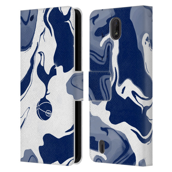 Tottenham Hotspur F.C. Badge Blue And White Marble Leather Book Wallet Case Cover For Nokia C01 Plus/C1 2nd Edition