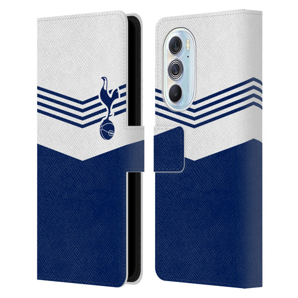 Tottenham Hotspur F.C. Badge 1978 Stripes Leather Book Wallet Case Cover For Motorola Edge X30