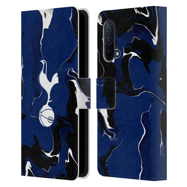 Tottenham Hotspur F.C. Badge Marble Leather Book Wallet Case Cover For OnePlus Nord CE 5G