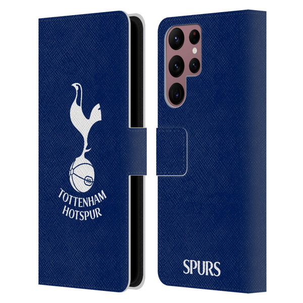Tottenham Hotspur F.C. Badge Cockerel Leather Book Wallet Case Cover For Samsung Galaxy S22 Ultra 5G