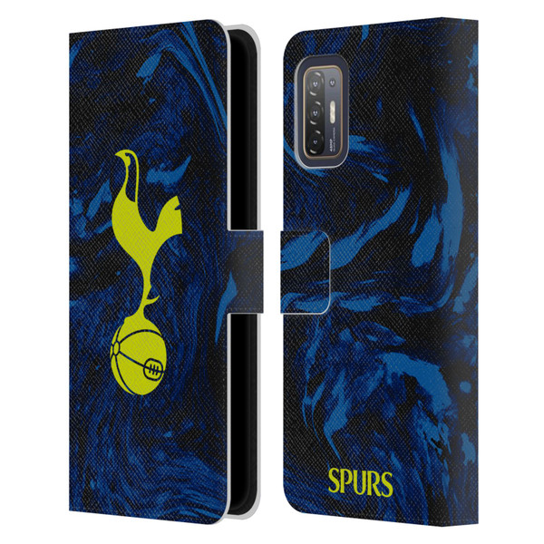 Tottenham Hotspur F.C. 2021/22 Badge Kit Away Leather Book Wallet Case Cover For HTC Desire 21 Pro 5G