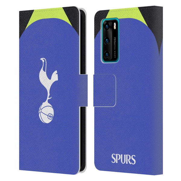 Tottenham Hotspur F.C. 2022/23 Badge Kit Away Leather Book Wallet Case Cover For Huawei P40 5G