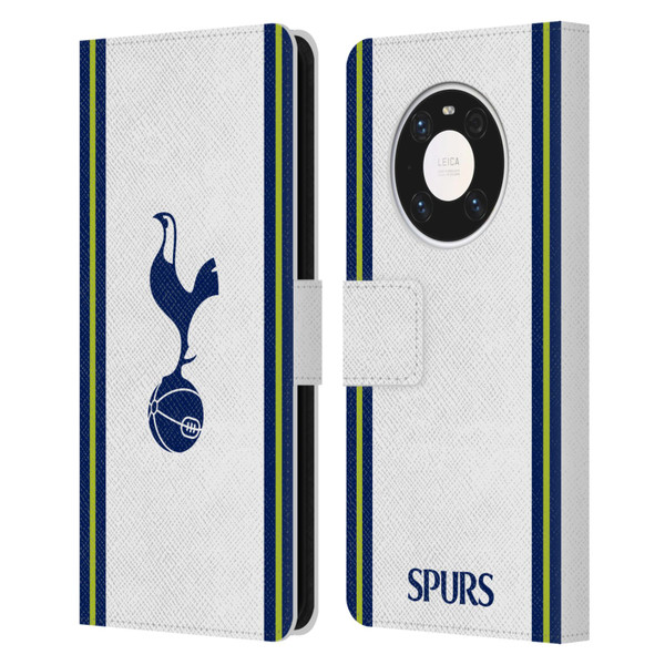 Tottenham Hotspur F.C. 2022/23 Badge Kit Home Leather Book Wallet Case Cover For Huawei Mate 40 Pro 5G