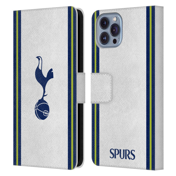 Tottenham Hotspur F.C. 2022/23 Badge Kit Home Leather Book Wallet Case Cover For Apple iPhone 14