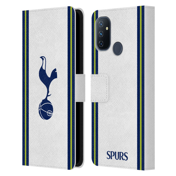 Tottenham Hotspur F.C. 2022/23 Badge Kit Home Leather Book Wallet Case Cover For OnePlus Nord N100