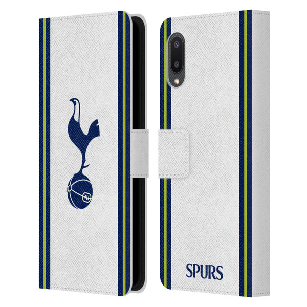 Tottenham Hotspur F.C. 2022/23 Badge Kit Home Leather Book Wallet Case Cover For Samsung Galaxy A02/M02 (2021)