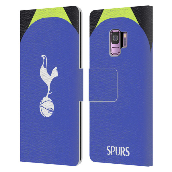 Tottenham Hotspur F.C. 2022/23 Badge Kit Away Leather Book Wallet Case Cover For Samsung Galaxy S9