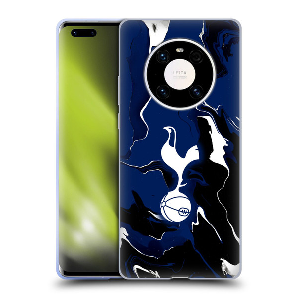 Tottenham Hotspur F.C. Badge Marble Soft Gel Case for Huawei Mate 40 Pro 5G