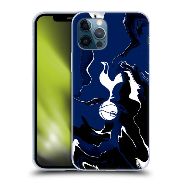 Tottenham Hotspur F.C. Badge Marble Soft Gel Case for Apple iPhone 12 / iPhone 12 Pro