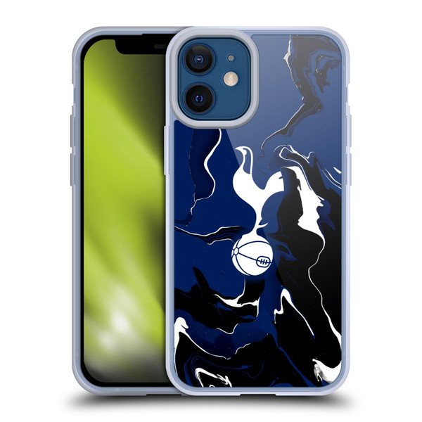 Tottenham Hotspur F.C. Badge Marble Soft Gel Case for Apple iPhone 12 Mini & MagSafe