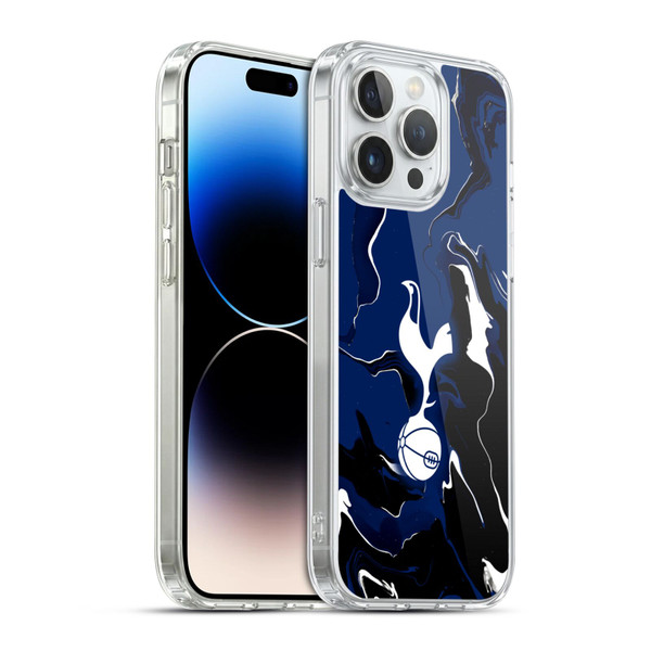 Tottenham Hotspur F.C. Badge Marble Soft Gel Case for Apple iPhone 14 Pro Max & MagSafe