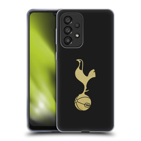Tottenham Hotspur F.C. Badge Black And Gold Soft Gel Case for Samsung Galaxy A33 5G (2022)