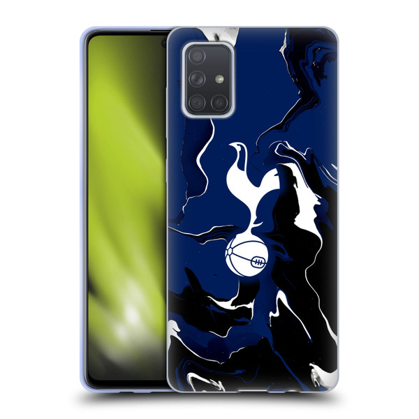 Tottenham Hotspur F.C. Badge Marble Soft Gel Case for Samsung Galaxy A71 (2019)