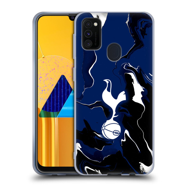 Tottenham Hotspur F.C. Badge Marble Soft Gel Case for Samsung Galaxy M30s (2019)/M21 (2020)