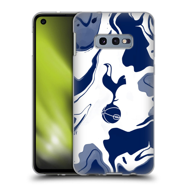 Tottenham Hotspur F.C. Badge Blue And White Marble Soft Gel Case for Samsung Galaxy S10e