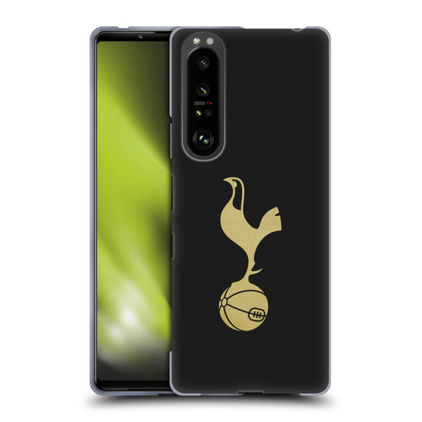 Tottenham Hotspur F.C. Badge Black And Gold Soft Gel Case for Sony Xperia 1 III