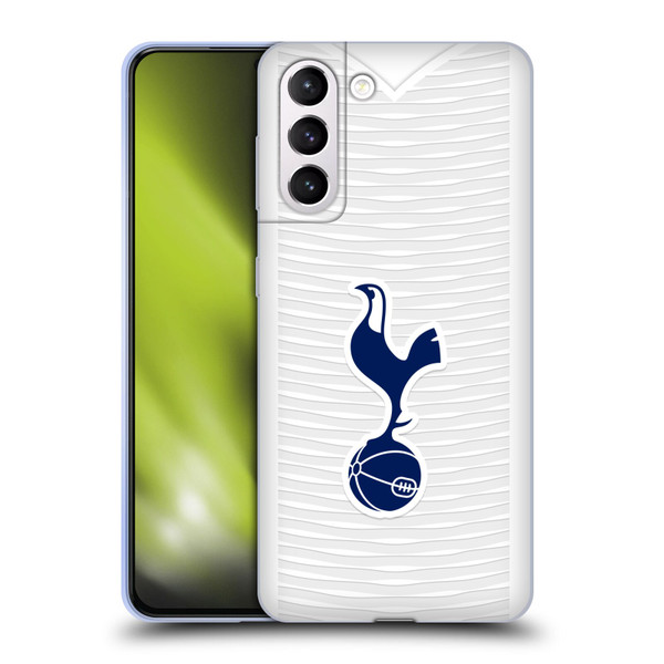 Tottenham Hotspur F.C. 2021/22 Badge Kit Home Soft Gel Case for Samsung Galaxy S21+ 5G