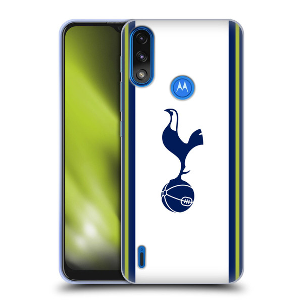 Tottenham Hotspur F.C. 2022/23 Badge Kit Home Soft Gel Case for Motorola Moto E7 Power / Moto E7i Power