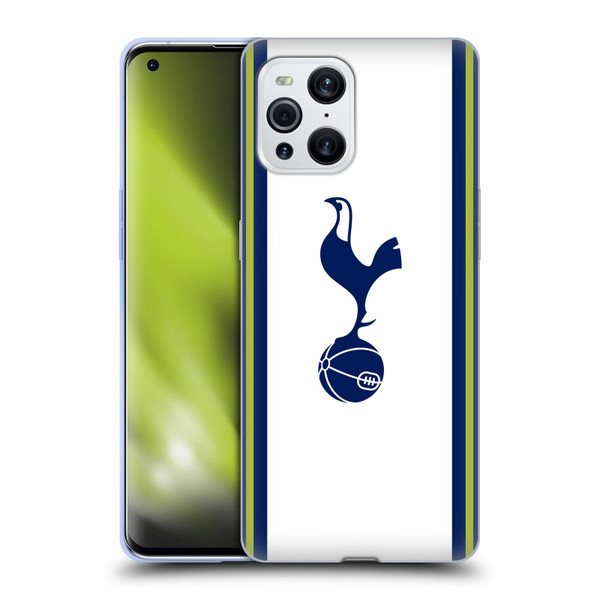 Tottenham Hotspur F.C. 2022/23 Badge Kit Home Soft Gel Case for OPPO Find X3 / Pro