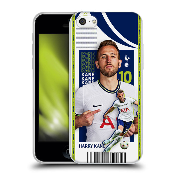 Tottenham Hotspur F.C. 2022/23 First Team Harry Kane Soft Gel Case for Apple iPhone 5c