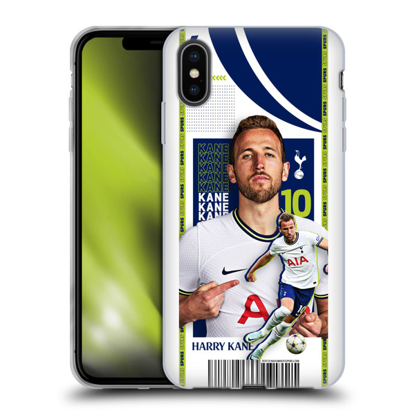 Tottenham Hotspur F.C. 2022/23 First Team Harry Kane Soft Gel Case for Apple iPhone XS Max