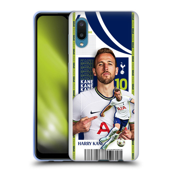 Tottenham Hotspur F.C. 2022/23 First Team Harry Kane Soft Gel Case for Samsung Galaxy A02/M02 (2021)