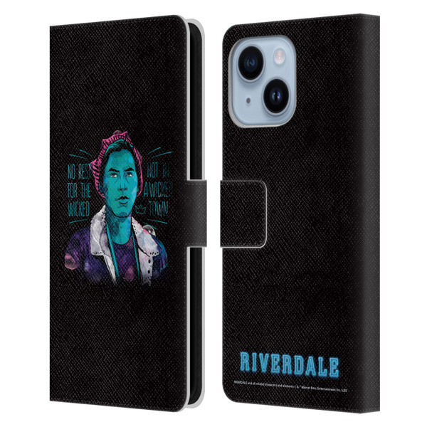 Riverdale Art Jughead Jones Leather Book Wallet Case Cover For Apple iPhone 14 Plus