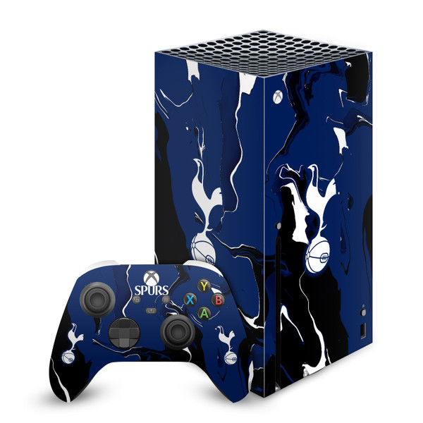 Tottenham Hotspur F.C. Logo Art Marble Vinyl Sticker Skin Decal Cover for Microsoft Series X Console & Controller