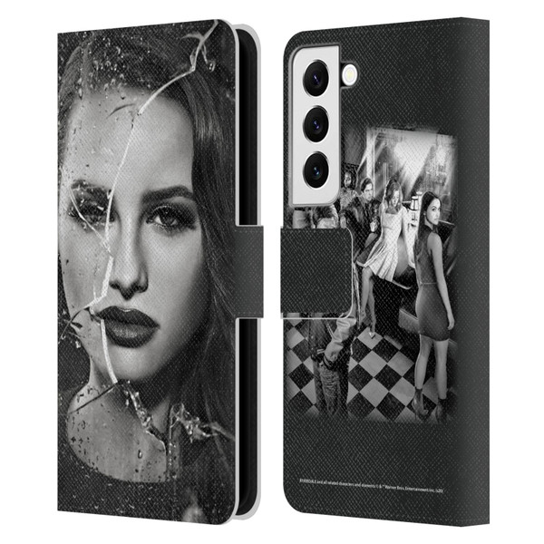 Riverdale Broken Glass Portraits Cheryl Blossom Leather Book Wallet Case Cover For Samsung Galaxy S22 5G