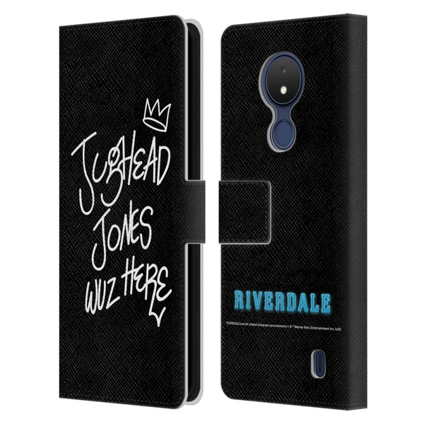 Riverdale Graphic Art Jughead Wuz Here Leather Book Wallet Case Cover For Nokia C21