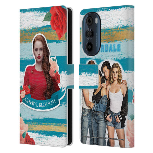 Riverdale Graphics Cheryl Blossom Leather Book Wallet Case Cover For Motorola Edge 30