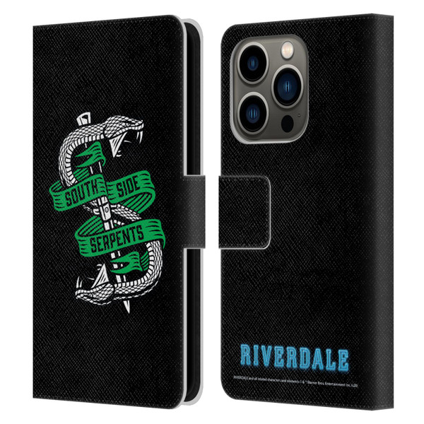Riverdale Art South Side Serpents Leather Book Wallet Case Cover For Apple iPhone 14 Pro