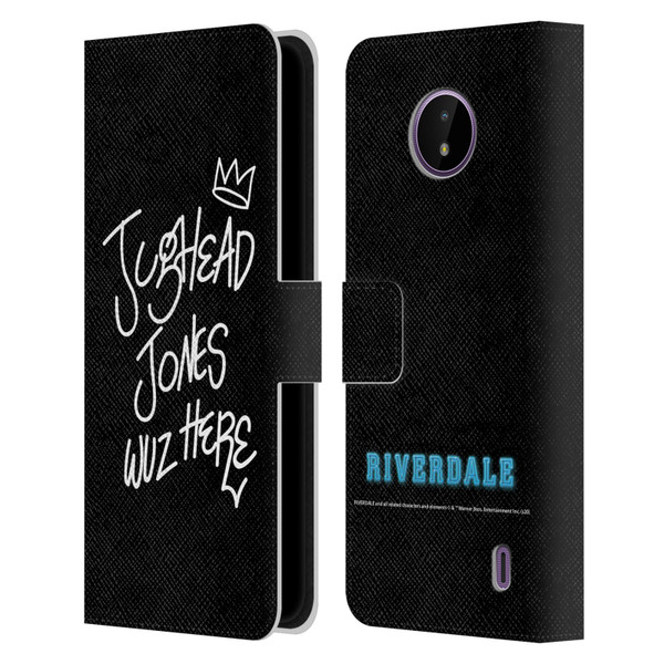 Riverdale Graphic Art Jughead Wuz Here Leather Book Wallet Case Cover For Nokia C10 / C20