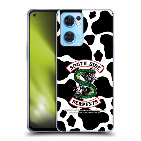 Riverdale South Side Serpents Cow Logo Soft Gel Case for OPPO Reno7 5G / Find X5 Lite