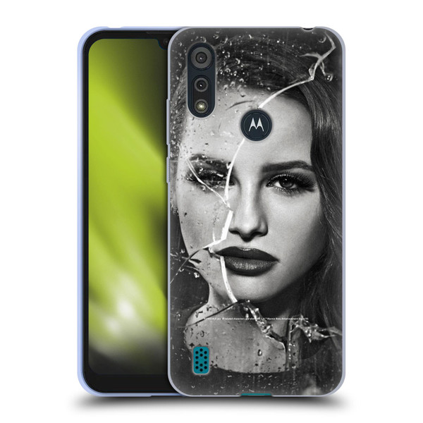 Riverdale Broken Glass Portraits Cheryl Blossom Soft Gel Case for Motorola Moto E6s (2020)