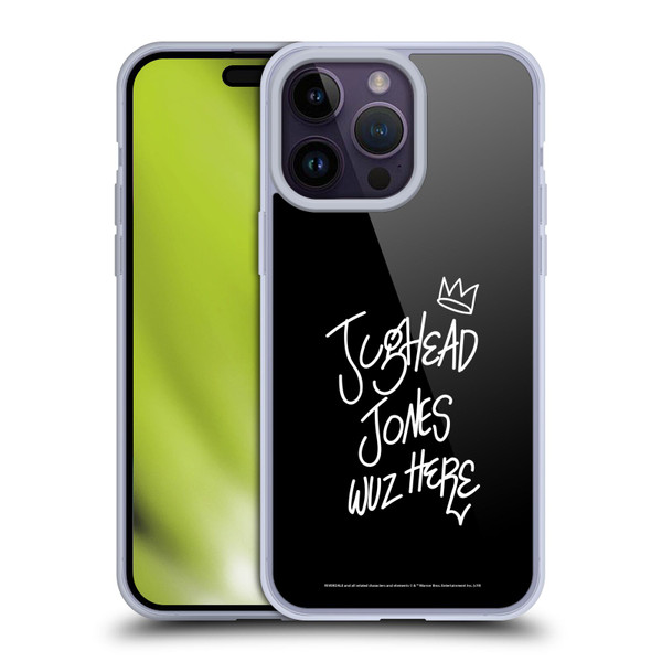 Riverdale Graphic Art Jughead Wuz Here Soft Gel Case for Apple iPhone 14 Pro Max