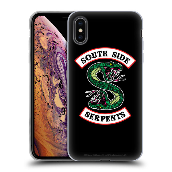Riverdale Graphic Art South Side Serpents Soft Gel Case for Apple iPhone XS Max