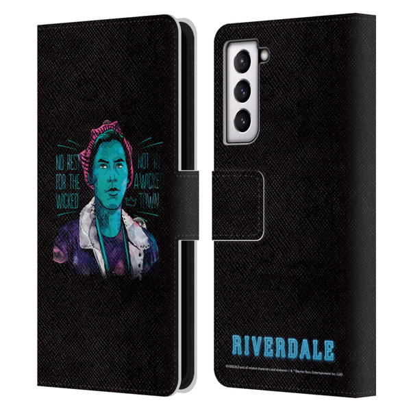 Riverdale Art Jughead Jones Leather Book Wallet Case Cover For Samsung Galaxy S21 5G