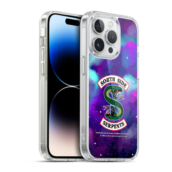 Riverdale South Side Serpents Nebula Logo 1 Soft Gel Case for Apple iPhone 14 Pro & MagSafe