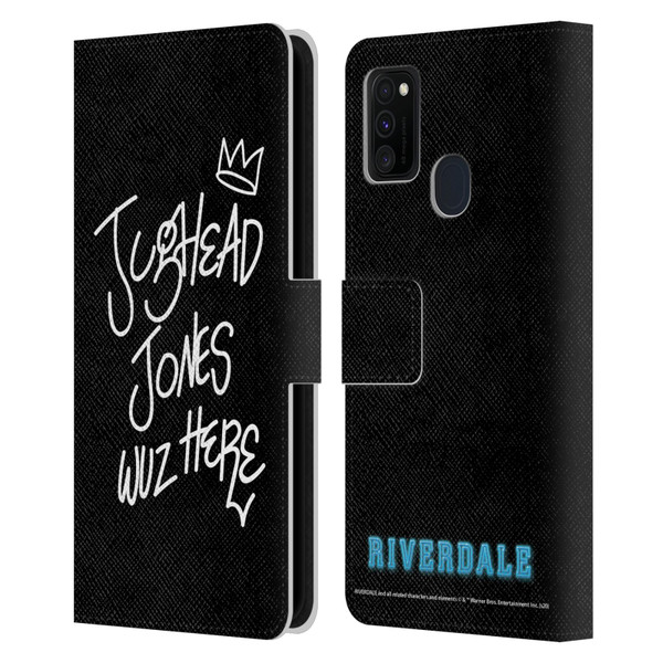 Riverdale Graphic Art Jughead Wuz Here Leather Book Wallet Case Cover For Samsung Galaxy M30s (2019)/M21 (2020)