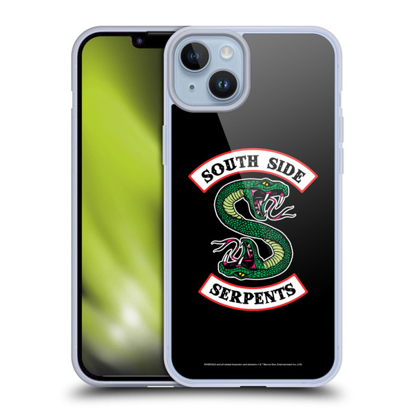 Riverdale Graphic Art South Side Serpents Soft Gel Case for Apple iPhone 14 Plus
