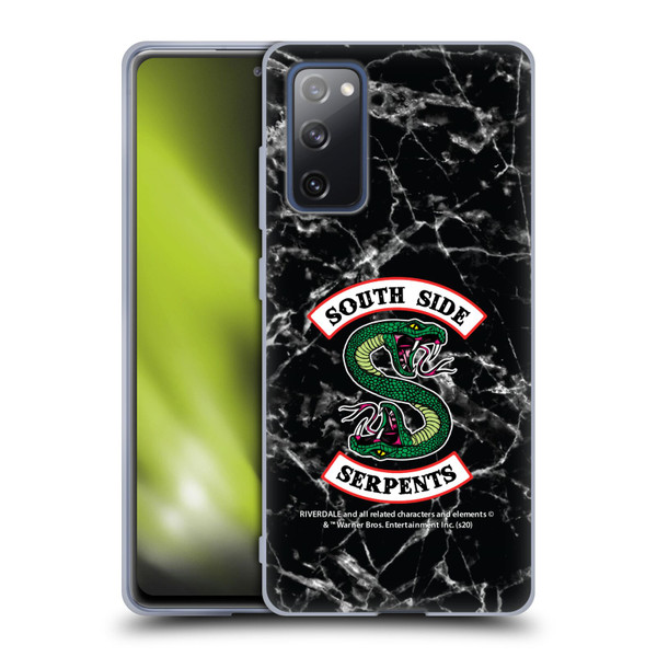 Riverdale South Side Serpents Black And White Marble Logo Soft Gel Case for Samsung Galaxy S20 FE / 5G