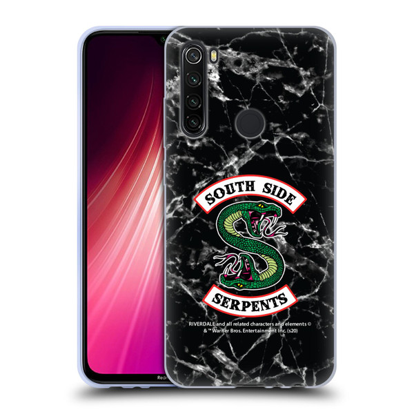 Riverdale South Side Serpents Black And White Marble Logo Soft Gel Case for Xiaomi Redmi Note 8T