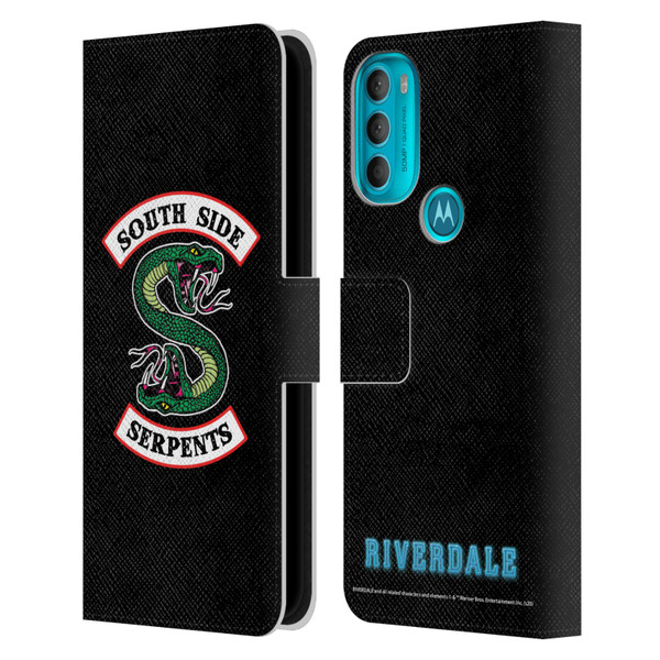 Riverdale Graphic Art South Side Serpents Leather Book Wallet Case Cover For Motorola Moto G71 5G