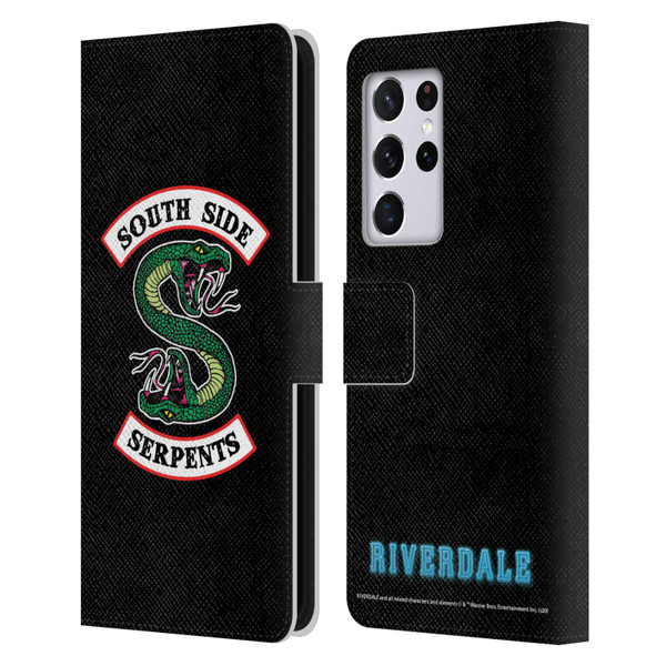 Riverdale Graphic Art South Side Serpents Leather Book Wallet Case Cover For Samsung Galaxy S21 Ultra 5G