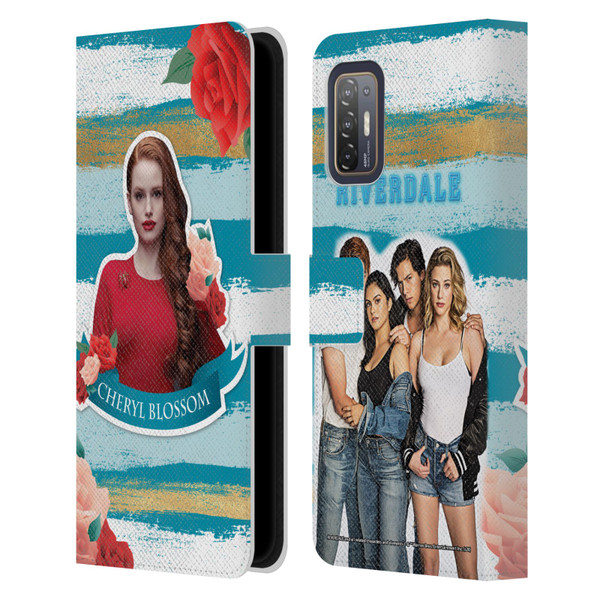 Riverdale Graphics Cheryl Blossom Leather Book Wallet Case Cover For HTC Desire 21 Pro 5G