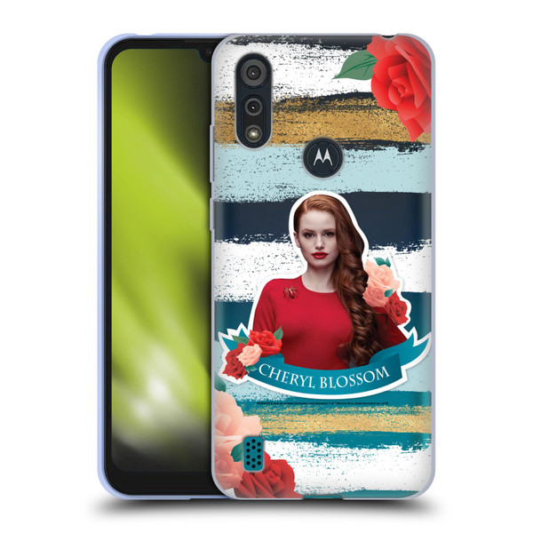 Riverdale Graphics Cheryl Blossom Soft Gel Case for Motorola Moto E6s (2020)