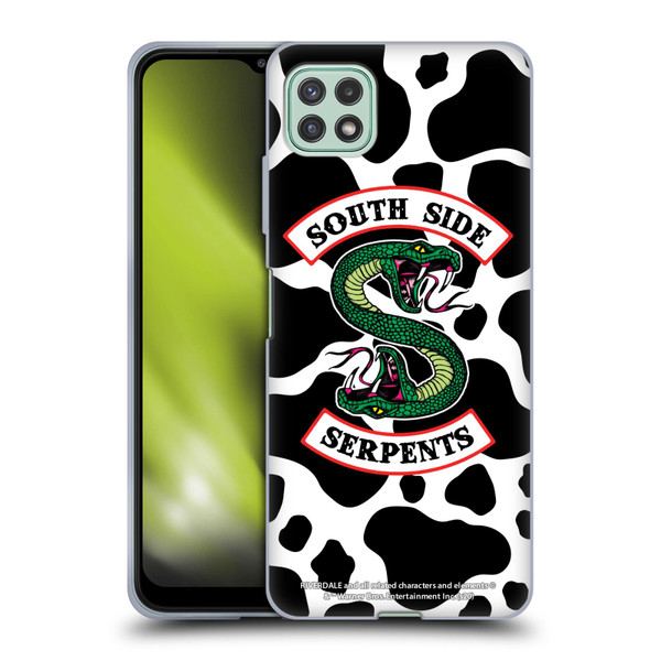 Riverdale South Side Serpents Cow Logo Soft Gel Case for Samsung Galaxy A22 5G / F42 5G (2021)