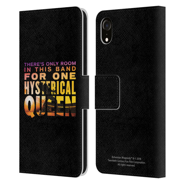 Queen Bohemian Rhapsody Hysterical Quote Leather Book Wallet Case Cover For Apple iPhone XR