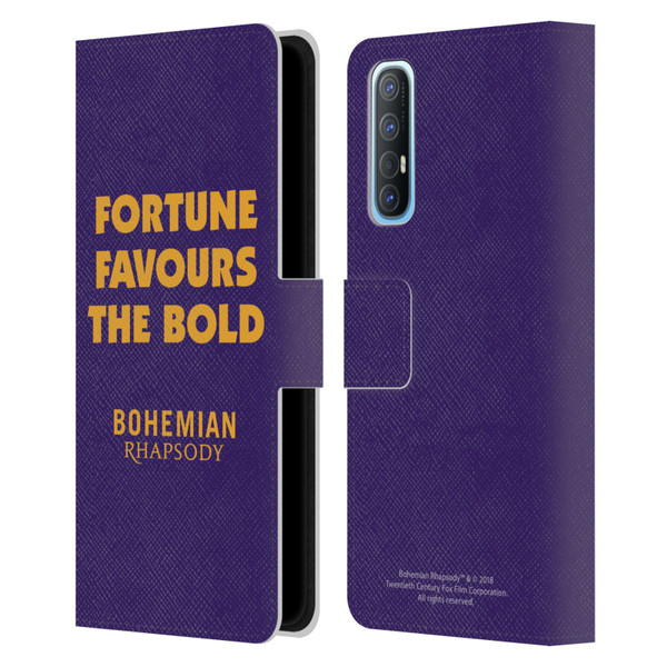 Queen Bohemian Rhapsody Fortune Quote Leather Book Wallet Case Cover For OPPO Find X2 Neo 5G